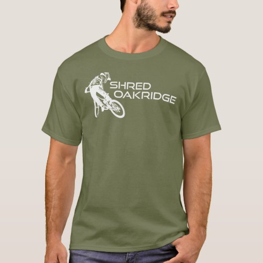Versnipper Oakridge Oregon Mountainbiken T-shirt (Voorkant)