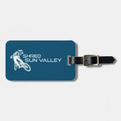Versnipper Sun Valley Idaho Mountainbiken Bagagelabel (Voorkant horizontaal)