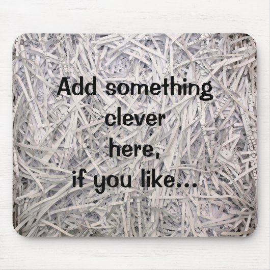 versnipperd papier muismat (Voorkant)