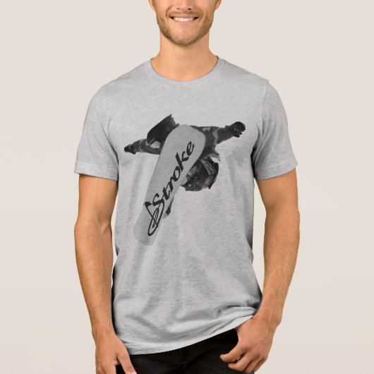 Versnipperen Tri-Blend shirt (Voorkant)