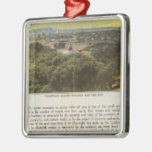 Verso Alameda County, Oakland en de baai Metalen Ornament (Links)