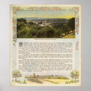 Verso Alameda County, Oakland en de baai Poster