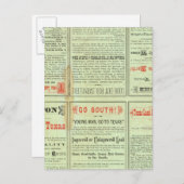 Verso State of Texas Briefkaart (Voorkant / Achterkant)