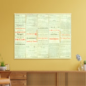 Verso State of Texas Canvas Afdruk (Insitu (Woonkamer))