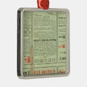 Verso State of Texas Metalen Ornament (Rechts)