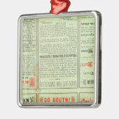 Verso State of Texas Metalen Ornament (Links)