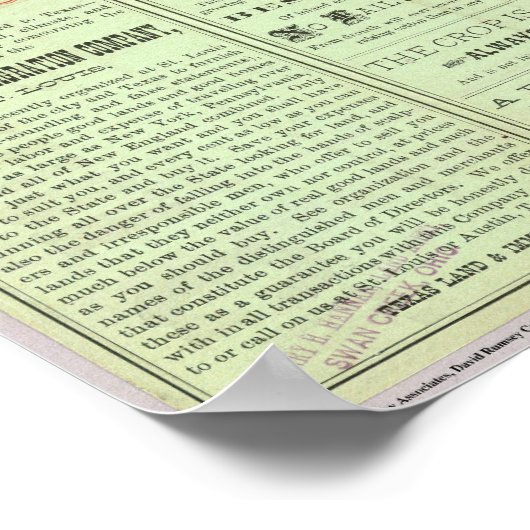 Verso State of Texas Poster (Hoek)