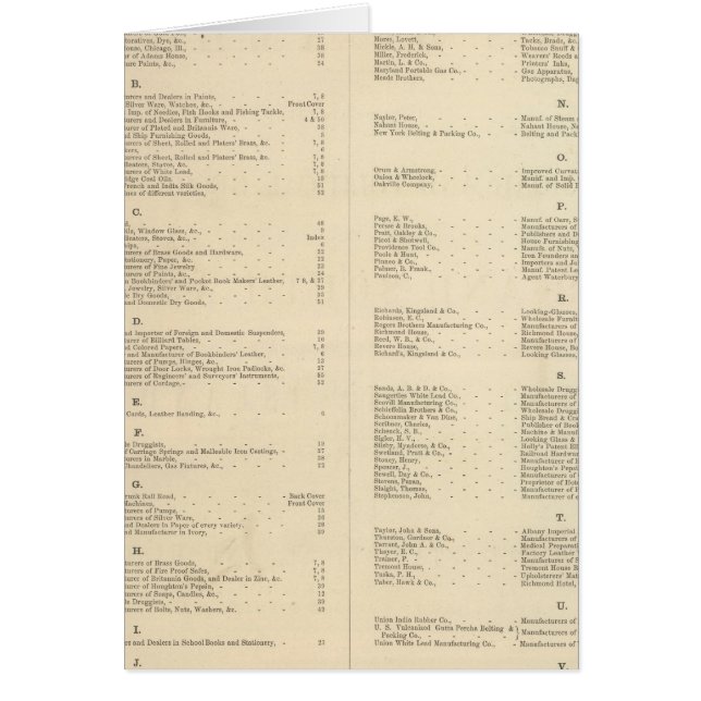 Verso Title Page Colton's American Atlas (Voorkant)