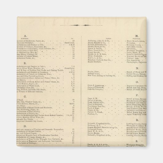 Verso Title Page Colton's American Atlas Magneet (Voorkant)