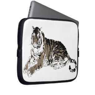 Versoepeling tijger elektronicazak laptop sleeve