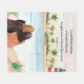 Versos Motivacionales Biblicos en Español Fleece Deken (Voorkant (Horizontaal))