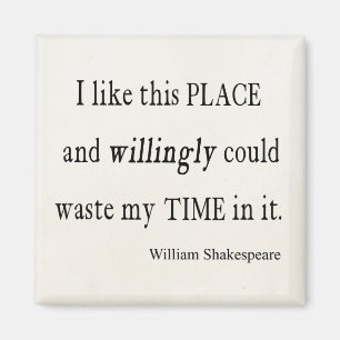 Verspil de tijd die deze plaats het citaat van Sha Magneet