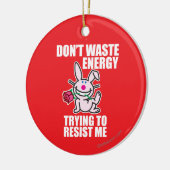 Verspil geen energie keramisch ornament (Links)