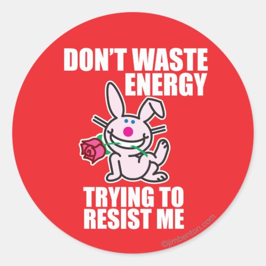 Verspil geen energie ronde sticker (Voorkant)