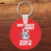 Verspil geen energie sleutelhanger (Voorkant)