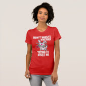 Verspil geen energie t-shirt (Voorkant volledig)