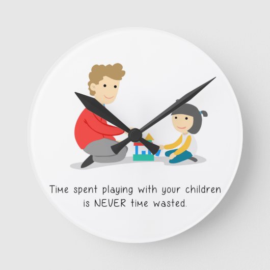 Verspil geen tijd - klok (Voorkant)