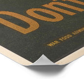 Verspil geen voedsel, lik de platter schoon poster (Hoek)