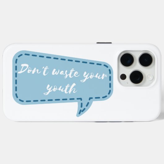 verspil je jeugd niet Case-Mate iPhone case (Achterkant (horizontaal))
