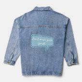 Verspil je jeugd niet denim jacket (Achterkant)