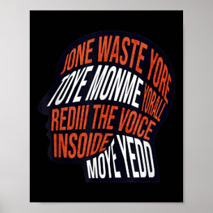 Verspil je tijd niet aan mijn stem in mijn hoofd poster