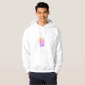 Verspil je tijd niet hoodie (Voorkant volledig)