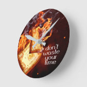 Verspil je tijd niet ronde klok (Hoek)