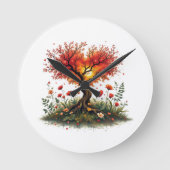 verspil je tijd niet ronde klok (Voorkant)