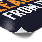 Verspil nooit een goede fout glanzend Poster (Hoek)