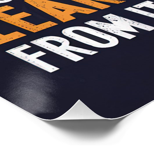 Verspil nooit een goede fout glanzend Poster (Hoek)