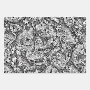 Verspilde hardloopschoenen grafisch motief willeke inpakpapier vel