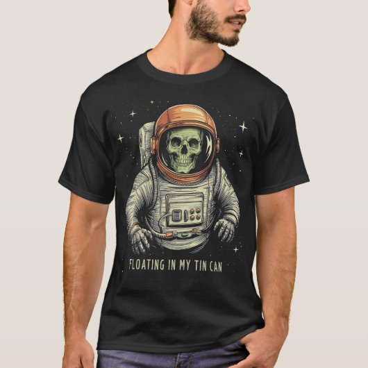 Verspilde ruimte grappige astronaut t-shirt (Voorkant)