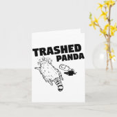 Verspillde Panda Kaart (Gele Bloem)