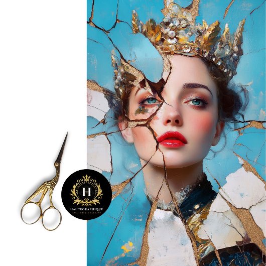 Versplinterde Royalty-Abstracte Art Decoupage Tissuepapier