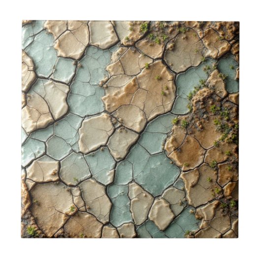 Versplinterde Sereniteit Tegeltje (Voorkant)