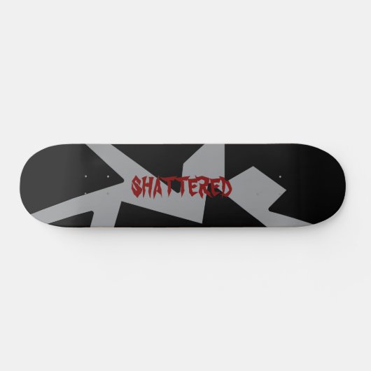 versplinterde skateboard plank (Horizontaal)