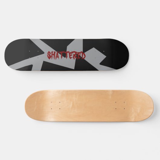 versplinterde skateboard plank (Horizontaal)