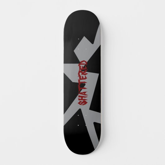 versplinterde skateboard plank (Voorkant)