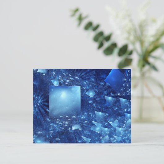 versplinterde spiegels briefkaart (Staand voorkant)