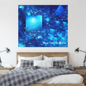 versplinterde spiegels canvas afdruk (Insitu (Slaapkamer))