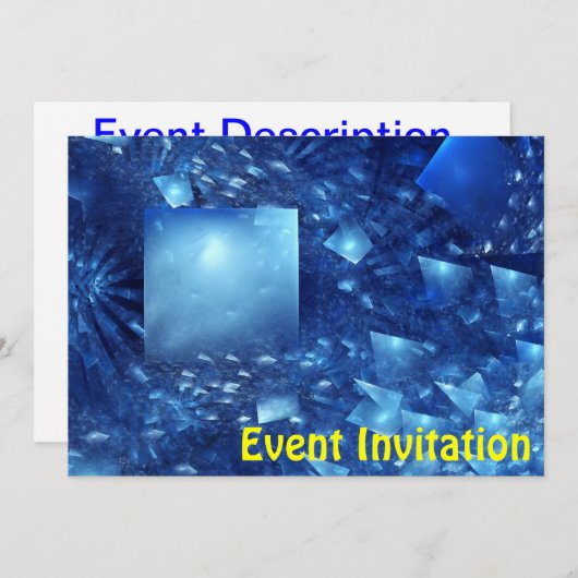 versplinterde spiegels kaart (Voorkant / Achterkant)