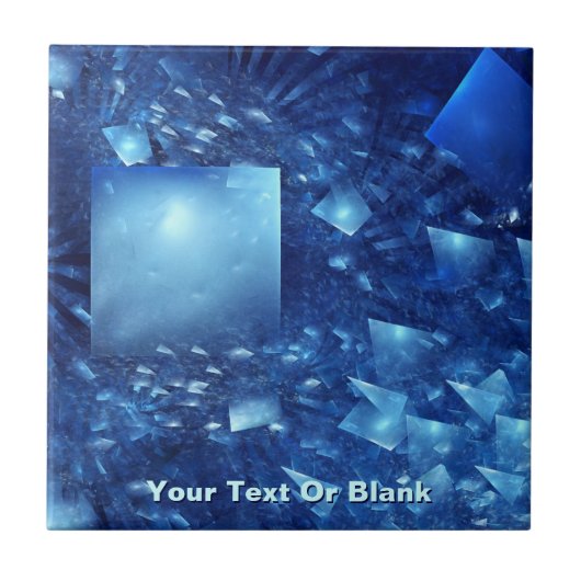 versplinterde spiegels tegeltje (Voorkant)