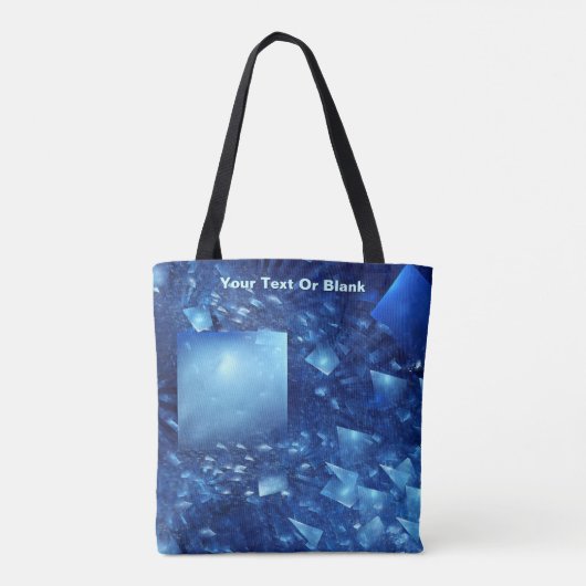 versplinterde spiegels tote bag (Achterkant)