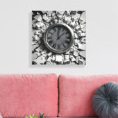 versplinterde tijd canvas afdruk (Insitu (Woonkamer))