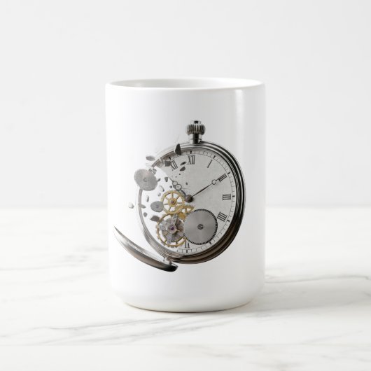 versplinterde tijd koffiemok (Center)