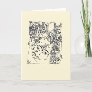 Versplintert d'Arts 1 Surreal Wenskaart van de Kaart