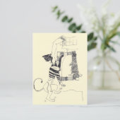 Versplintert d'Arts het Surrealistische Briefkaart (Staand voorkant)