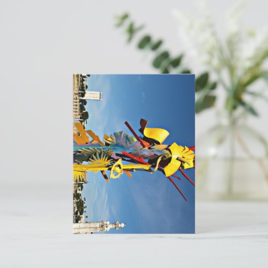 Verspreid aan Vrijwilligerswerk dat op een briefka Briefkaart (Staand voorkant)