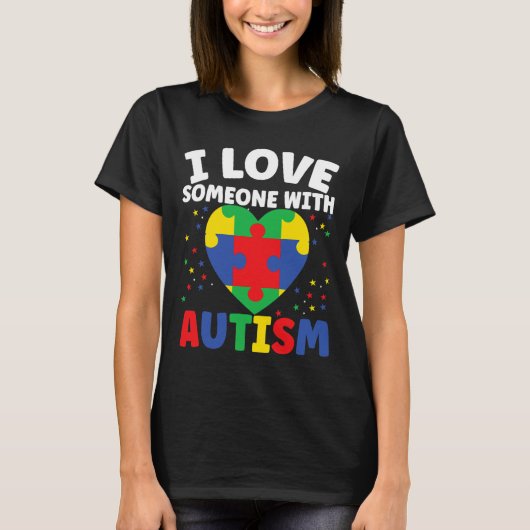 Verspreid Autisme Bewustzijn en Show Ondersteuning T-shirt (Voorkant)
