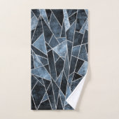 Verspreid blauw bad handdoek (Handdoek)